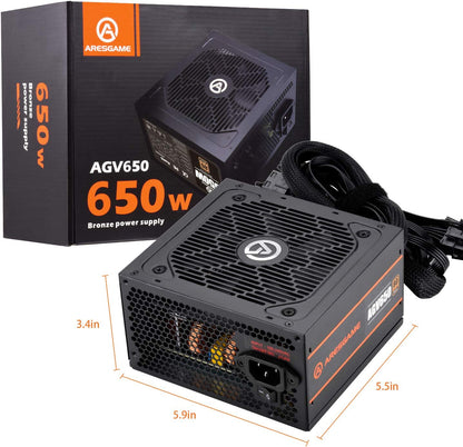 Power Supply 650W 80+ Bronze Certified PSU (AGV650)